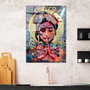 Wallity Cuadro Decorativo de Vidrio Templado Multicolor 70 x 100 cm